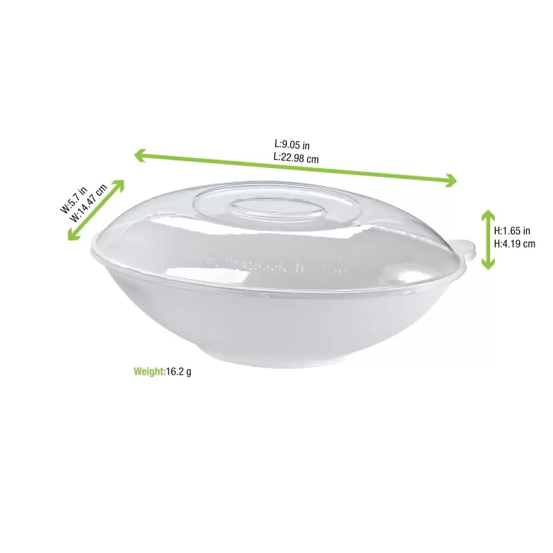 PacknWood Clear Pet Lid For 210Bchic750 & 210Bchic750Br - 8.77 x 5.39 x 1.69'' - 250 pcs PacknWood Clear Pet Lid For 210Bchic750 & 210Bchic750Br - 8.77 x 5.39 x 1.69'' - 250 pcs