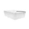 PacknWood White Meal Box - 70oz Base:7.7 x 5.5 x 2.5'' To - 200 pcs