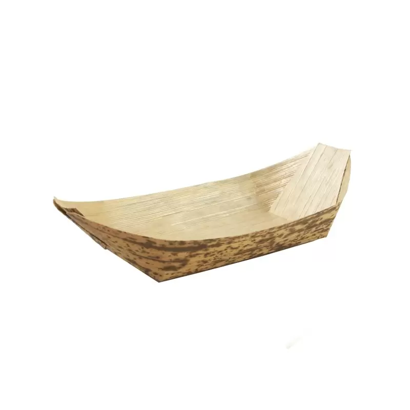 PacknWood Bamboo Leaf Boat - 0.5oz 3.5 x 1.7 x 0.5'' - 1000 pcs PacknWood Bamboo Leaf Boat - 0.5oz 3.5 x 1.7 x 0.5'' - 1000 pcs