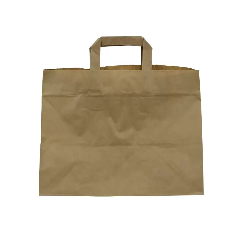 PacknWood Kraft-Brown Paper Carrier Bag - L:12.5 x W:8 x H:9.6'' - 250 pcs PacknWood Kraft-Brown Paper Carrier Bag - L:12.5 x W:8 x H:9.6'' - 250 pcs