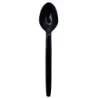 PacknWood Black Small Teaspoon - L: 4.72'' W:0.98'' - 6000 pcs