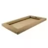 PacknWood Kraft Meal Tray - 17.3 x 10.2 x 1.1'' - 50 pcs