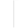 PacknWood Durable Solid White Cocktail Paper Straws - Unwrapped - Diam.0.2'' H:5.7'' - 3000 pcs