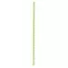 PacknWood Durable Lime Green & White Design Paper Straws - Unwrapped - Diam.0.2'' L:7.75'' - 3000 pcs
