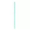 PacknWood Durable Teal Blue & White Design Paper Straws - Unwrapped - Diam.0.2'' L:7.75'' - 3000 pcs