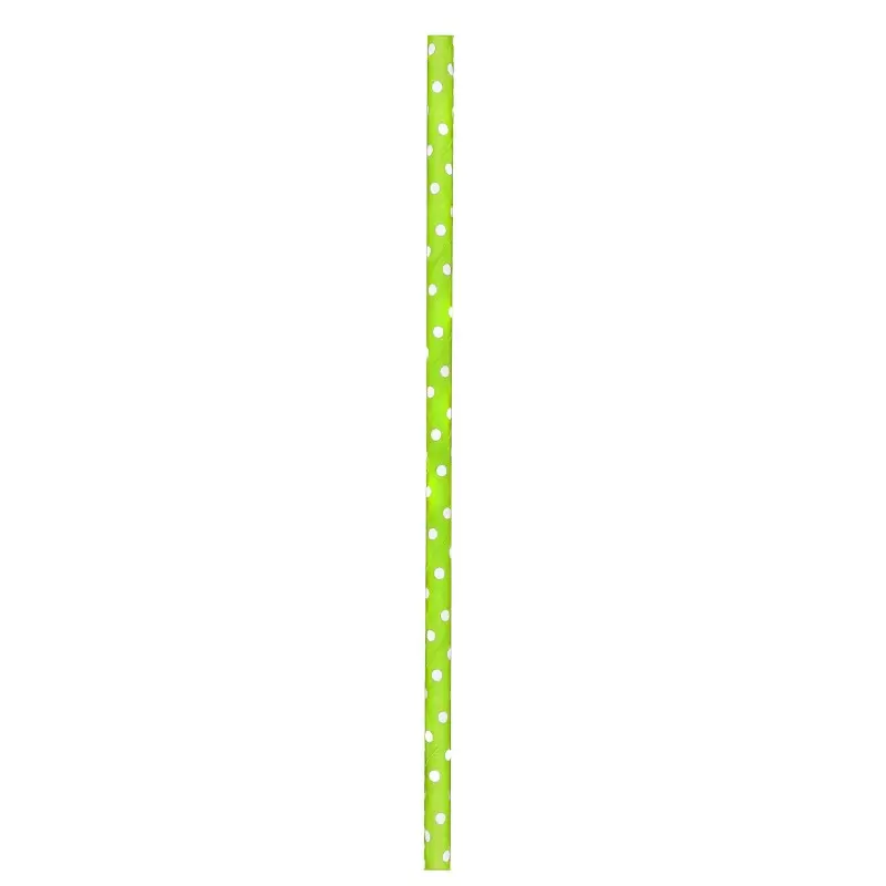 PacknWood Durable Lime Green & White Paper Straws - Unwrapped - L:7.75'' - 3000 pcs PacknWood Durable Lime Green & White Paper Straws - Unwrapped - L:7.75'' - 3000 pcs