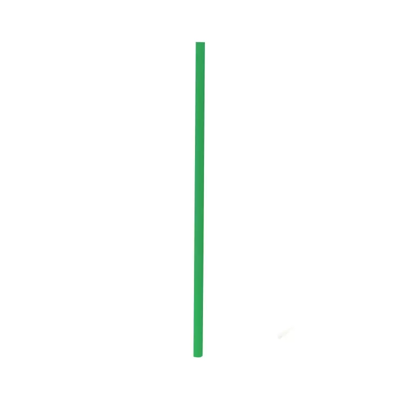 PacknWood Durable Solid Green Paper Straws - Wrapped - Diam.0.2'' L:7.75'' - 3000 pcs PacknWood Durable Solid Green Paper Straws - Wrapped - Diam.0.2'' L:7.75'' - 3000 pcs