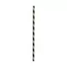 PacknWood Durable Black And Kraft Paper Straws - Wrapped - Diam.0.2'' L:7.75'' - 3000 pcs
