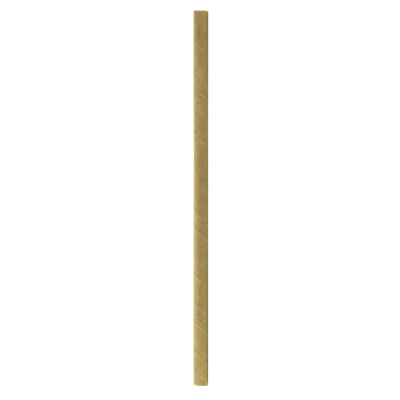 PacknWood Durable Kraft Paper Straws - Wrapped - Diam.0.2'' L:7.75'' - 3000 pcs PacknWood Durable Kraft Paper Straws - Wrapped - Diam.0.2'' L:7.75'' - 3000 pcs