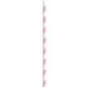 PacknWood Durable Pink & White Striped Paper Straws - Wrapped - Diam.0.2'' L:7.75'' - 3000 pcs