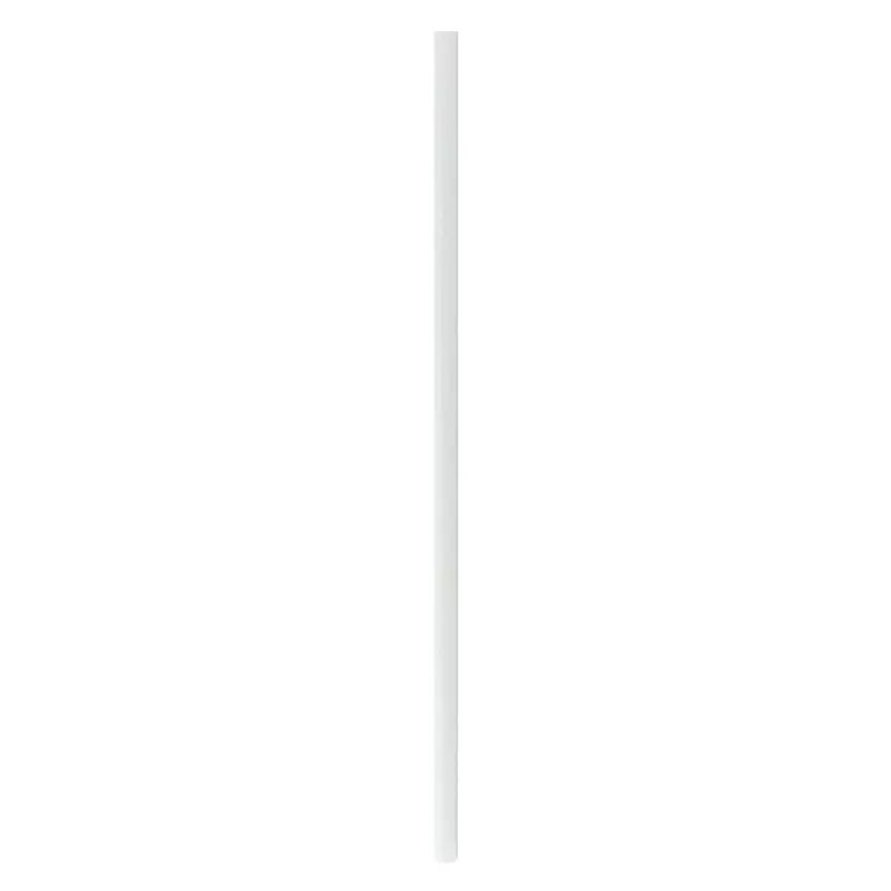 PacknWood Durable Solid White Paper Straws - Unwrapped - Diam.0.2'' L:10.25'' - 3000 pcs PacknWood Durable Solid White Paper Straws - Unwrapped - Diam.0.2'' L:10.25'' - 3000 pcs