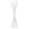 PacknWood Durable Solid White Smoothie Paper Straws - Unwrapped - Diam.0.3'' L:7.75'' - 3000 pcs