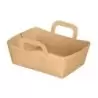 PacknWood Mini Kraft Basket - 2oz 3.75'' x 2.75'' x 1.4'' - 500 pcs
