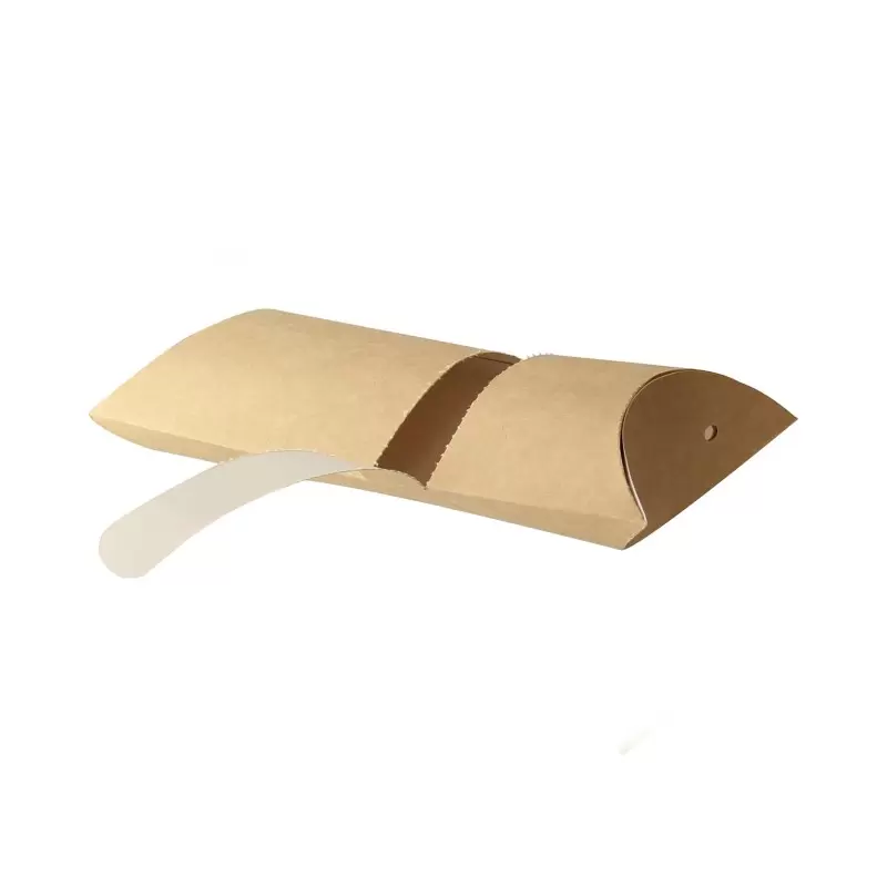 PacknWood Burrito & Crepe Container With Tear Off - 8.1 x 3.7 x 1.8'' - 600 pcs PacknWood Burrito & Crepe Container With Tear Off - 8.1 x 3.7 x 1.8'' - 600 pcs