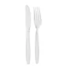 PacknWood Majesty Cutlery Clear Kit 2-1 (Knife, Fork) - 7.55 x 1.37'' - 250 pcs