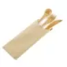 PacknWood Bamboo Cutlery 4-1 Kit (Knife, Fork, Spoon, Napkin) - 6.3'' - 250 pcs