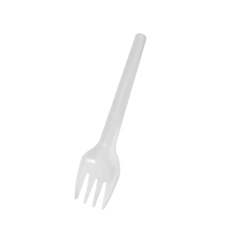 PacknWood White Folding Fork Wrapped - 5.3'' - 1000 pcs PacknWood White Folding Fork Wrapped - 5.3'' - 1000 pcs