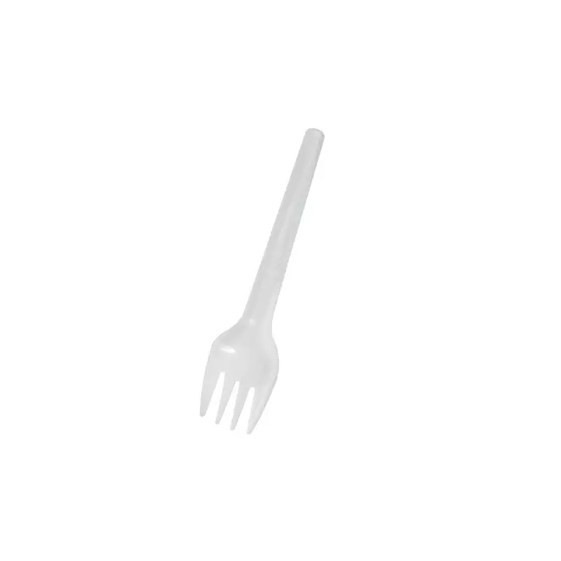 PacknWood White Folding Fork Wrapped - 5.3'' - 1000 pcs PacknWood White Folding Fork Wrapped - 5.3'' - 1000 pcs