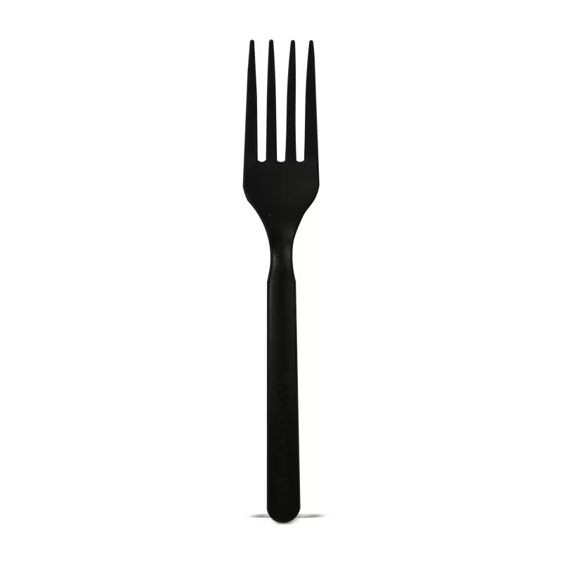 PacknWood Compostable & Heat Proof Corn - Black Fork - 6'' - 1000 pcs PacknWood Compostable & Heat Proof Corn - Black Fork - 6'' - 1000 pcs