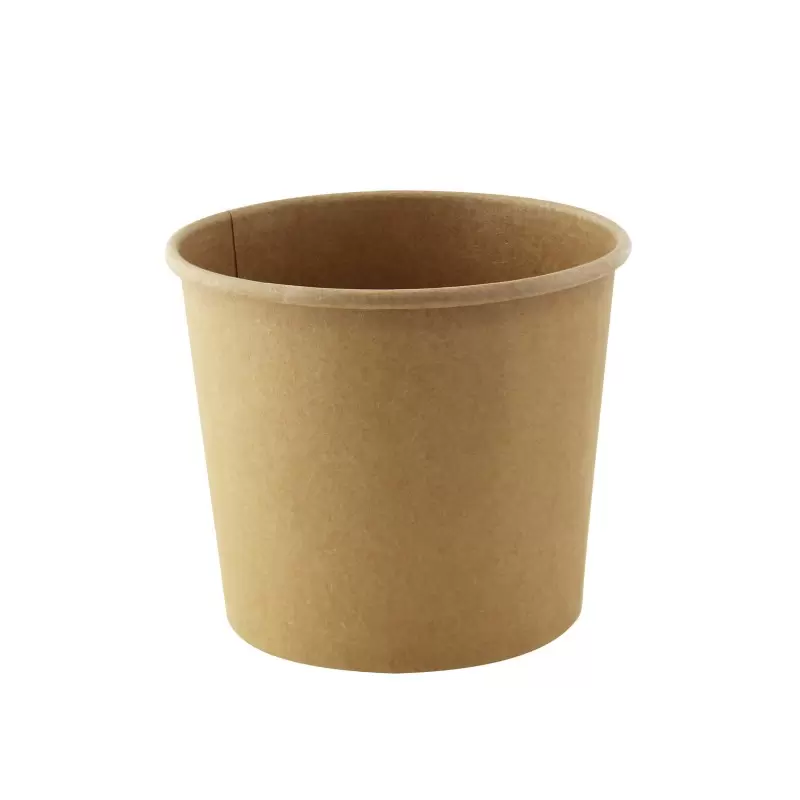 PacknWood Deli Kraft Container - 24oz Diam.4.49'' - 500 pcs PacknWood Deli Kraft Container - 24oz Diam.4.49'' - 500 pcs