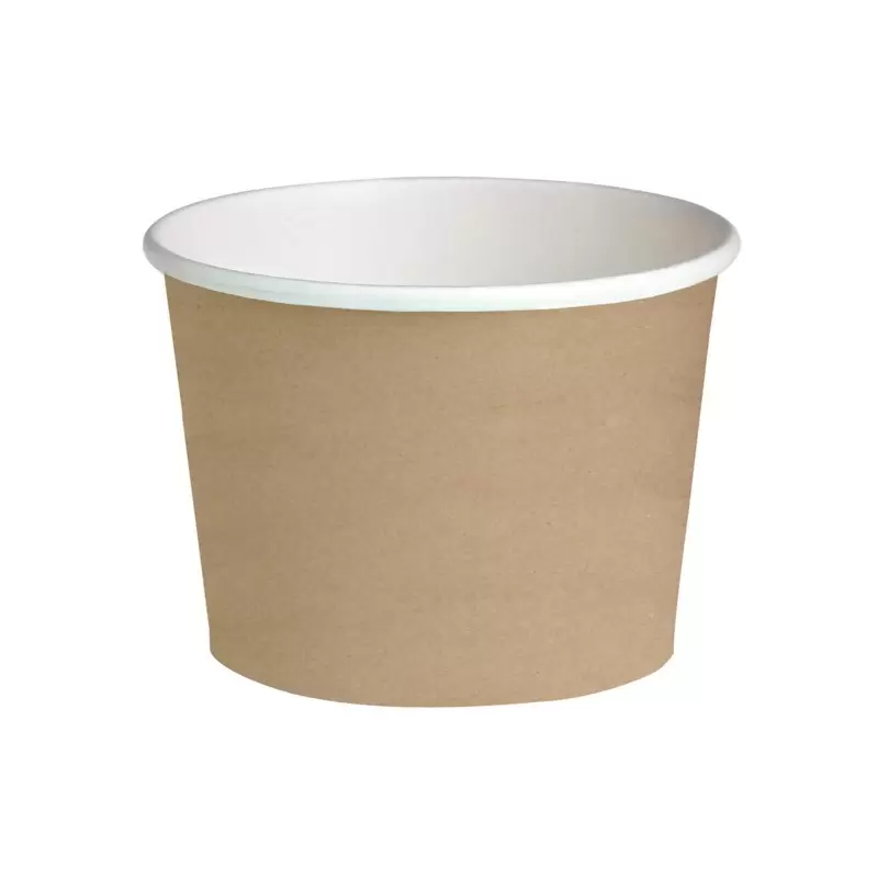 PacknWood Deli Kraft Container - 24oz Diam.4.49'' - 500 pcs PacknWood Deli Kraft Container - 24oz Diam.4.49'' - 500 pcs