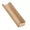 PacknWood Kraft Hot Dog Tray - L:9.75'' W:2.1'' L:2.1'' - 1000 pcs