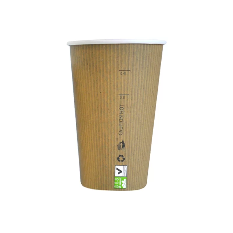 PacknWood Compostable Paper Cup Single Wall - 20oz Diam.3.5'' H:6.3'' - 500 pcs PacknWood Compostable Paper Cup Single Wall - 20oz Diam.3.5'' H:6.3'' - 500 pcs