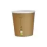 PacknWood Compostable Paper Cup Single Wall - 4oz Diam.2.4'' H:2.4'' - 1000 pcs