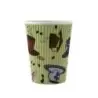 PacknWood Rippled Teacup Design Cup - 12oz Diam.3.5'' H:4.25'' - 500 pcs