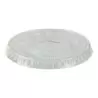 PacknWood Clear Pet Flat Lid With Hole For 210Poc81N & 210Pob80 & 210Poc121N & 210Pob121 - 2.91'' - 1000 pcs