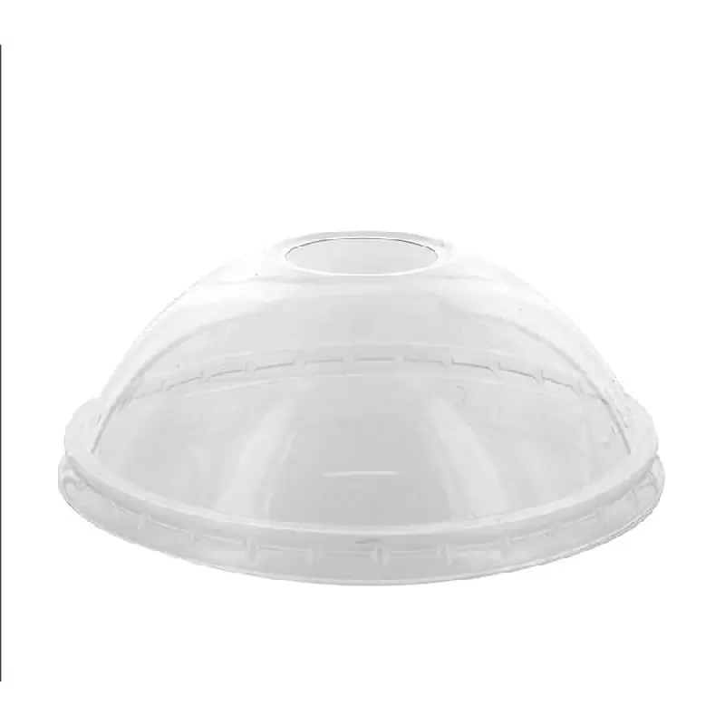 PacknWood Clear Pet Dome Lid For 210Del''ews & 210Delipoc & 210Delik - Diam.4.49'' H:3.25'' - 500 pcs PacknWood Clear Pet Dome Lid For 210Del''ews & 210Delipoc & 210Delik - Diam.4.49'' H:3.25'' - 500 pcs