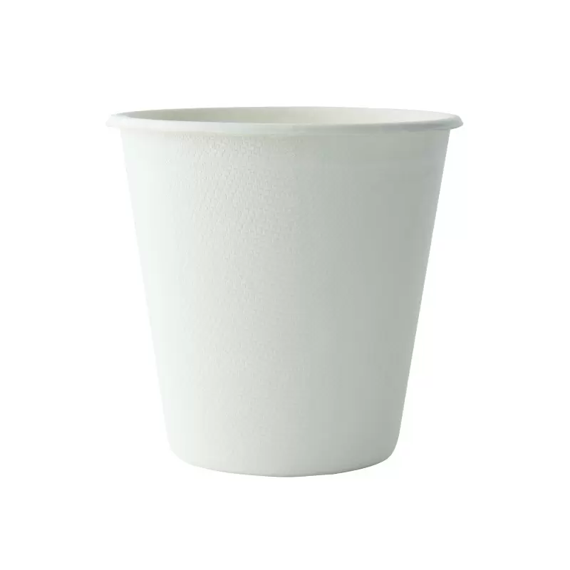 PacknWood White Sugarcane Cup - 12oz Diam.3.5'' H:3.5'' - 1000 pcs PacknWood White Sugarcane Cup - 12oz Diam.3.5'' H:3.5'' - 1000 pcs