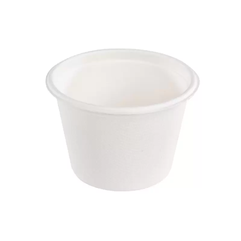 PacknWood White Sugarcane Takeout Bowl - 16oz Diam.4.3'' - 500 pcs PacknWood White Sugarcane Takeout Bowl - 16oz Diam.4.3'' - 500 pcs