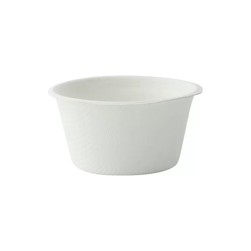 PacknWood White Sugarcane Souffle - Portion Cup - 2oz Diam.2.1'' - 2000 pcs PacknWood White Sugarcane Souffle - Portion Cup - 2oz Diam.2.1'' - 2000 pcs