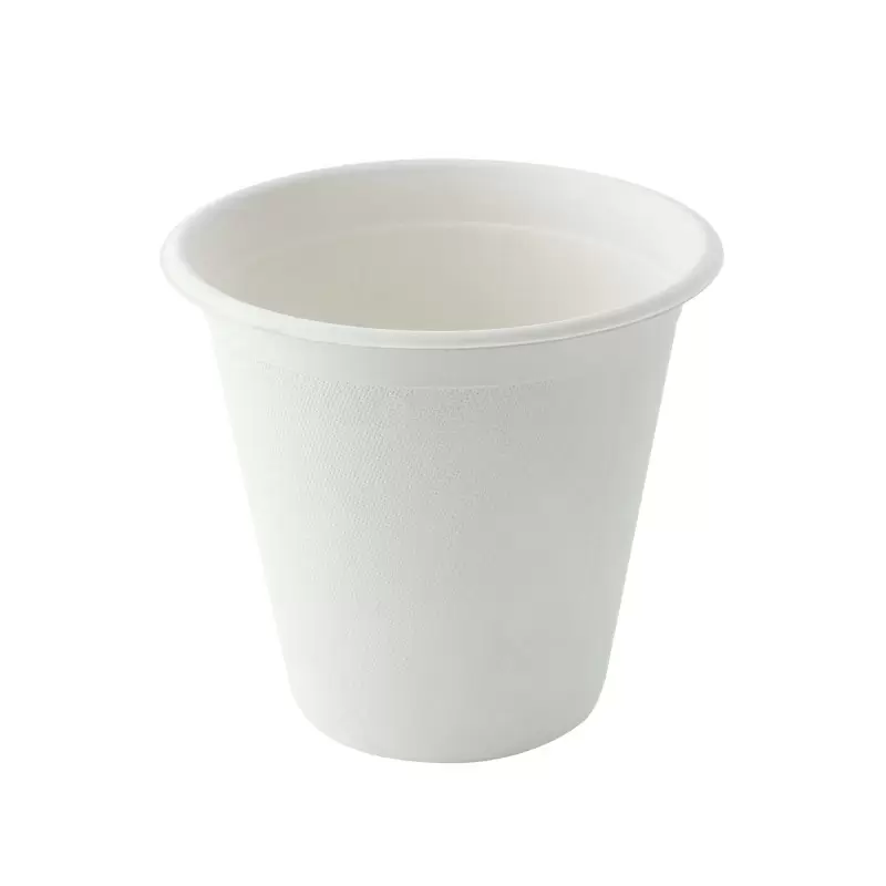 PacknWood White Sugarcane Cup - 8oz Diam.3.15'' - 1000 pcs PacknWood White Sugarcane Cup - 8oz Diam.3.15'' - 1000 pcs