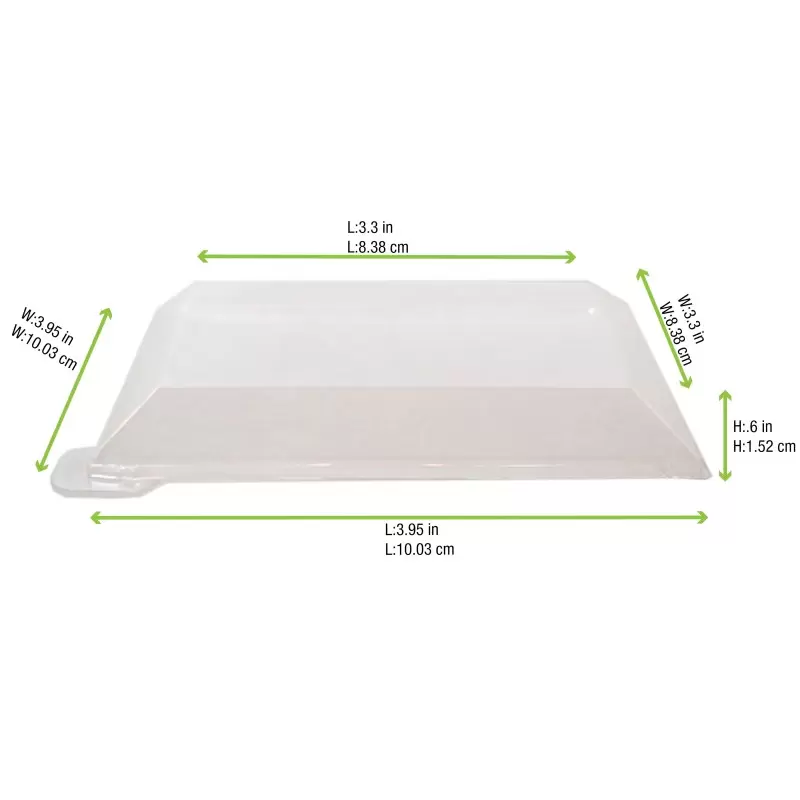 PacknWood Klarity Clear Pet Lid For 210Klar1010 - L:3.95 x W:3.95 x H:.6'' - 100 pcs PacknWood Klarity Clear Pet Lid For 210Klar1010 - L:3.95 x W:3.95 x H:.6'' - 100 pcs
