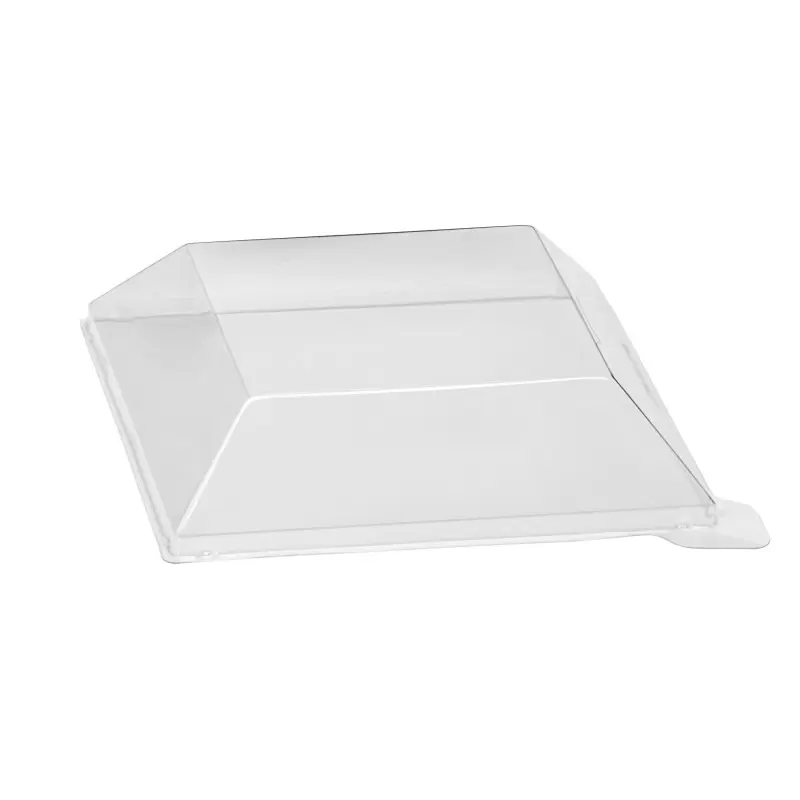 PacknWood Klarity Transparent Pet Green Lid For 210Klar1313 - 5.11 x 5.11 x 1.18'' - 100 pcs PacknWood Klarity Transparent Pet Green Lid For 210Klar1313 - 5.11 x 5.11 x 1.18'' - 100 pcs