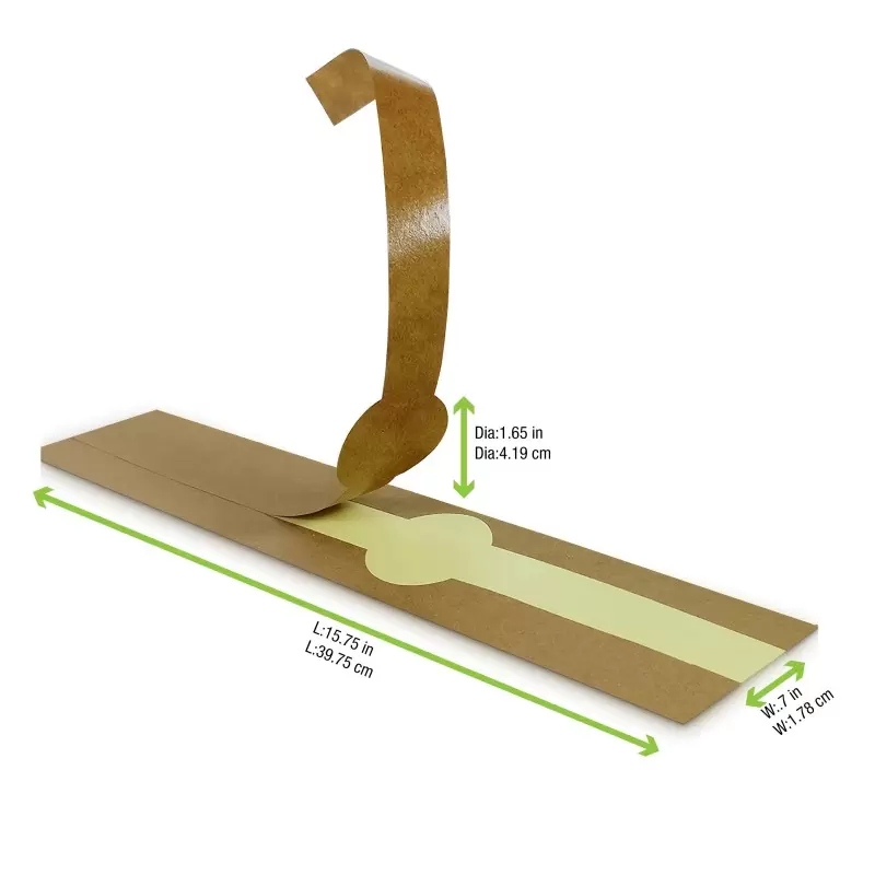 PacknWood Kraft Self-Adhering Paper Wrapper - 15.75'' - 500 pcs PacknWood Kraft Self-Adhering Paper Wrapper - 15.75'' - 500 pcs