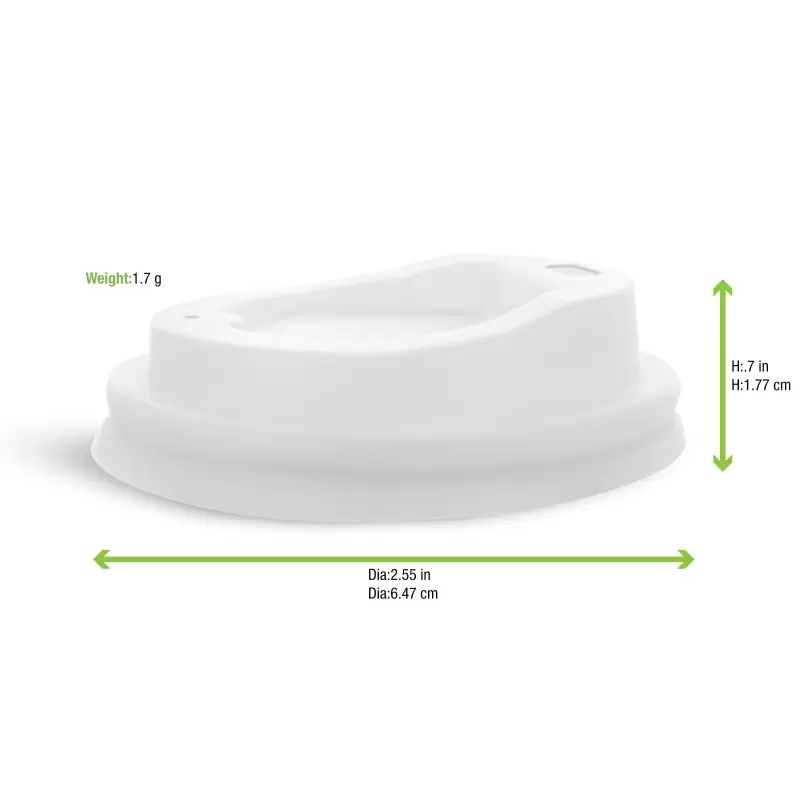 PacknWood Compostable Coffee Lid For 4Oz - Diam.2.45'' - 1000 pcs PacknWood Compostable Coffee Lid For 4Oz - Diam.2.45'' - 1000 pcs
