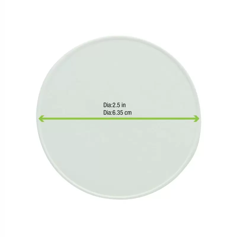 PacknWood White Paper Lid For 210Poc60N & 210Pob61 & 210Gpu7(Br) - Diam.2.44'' - 1000 pcs PacknWood White Paper Lid For 210Poc60N & 210Pob61 & 210Gpu7(Br) - Diam.2.44'' - 1000 pcs