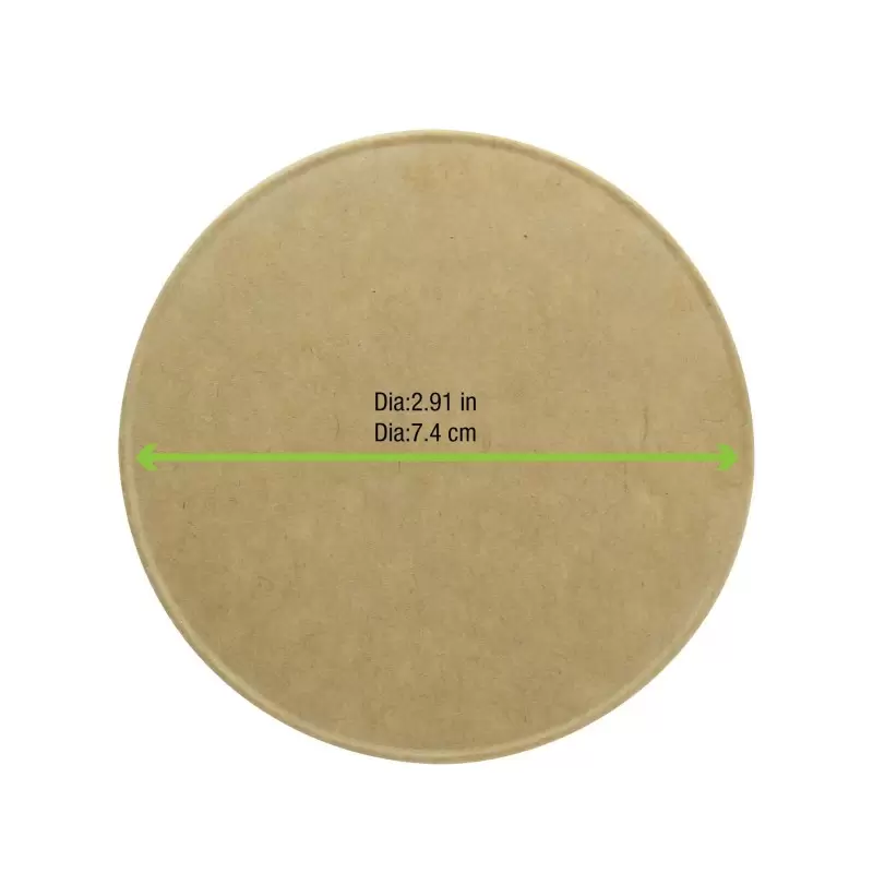 PacknWood Kraft Paper Lid For 6Oz Paper Cups And 21Poc8-12 - Diam.2.9'' - 1000 pcs PacknWood Kraft Paper Lid For 6Oz Paper Cups And 21Poc8-12 - Diam.2.9'' - 1000 pcs