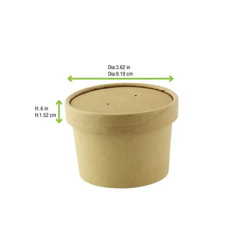 PacknWood Vented Paper Lid For 210Soup8 & 210Soupk8K - Diam.3.54'' - 500 pcs PacknWood Vented Paper Lid For 210Soup8 & 210Soupk8K - Diam.3.54'' - 500 pcs