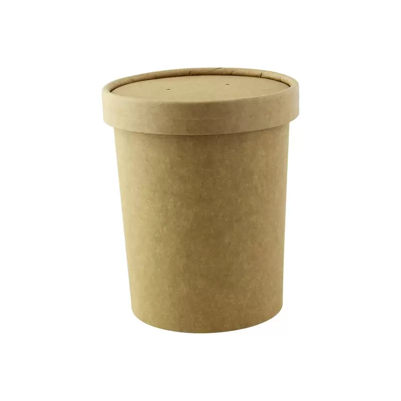 PacknWood Vented Paper Lid For 210Soup16 & 210Soup24 & 210Soupk17K - 3.8'' - 500 pcs PacknWood Vented Paper Lid For 210Soup16 & 210Soup24 & 210Soupk17K - 3.8'' - 500 pcs