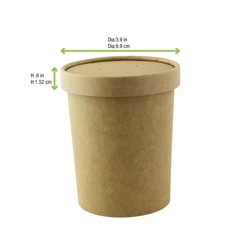 PacknWood Vented Paper Lid For 210Soup16 & 210Soup24 & 210Soupk17K - 3.8'' - 500 pcs PacknWood Vented Paper Lid For 210Soup16 & 210Soup24 & 210Soupk17K - 3.8'' - 500 pcs
