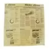 PacknWood Greasproof Kraft Paper With Newspr''t Design - 15.7 x 15'' - 500 pcs