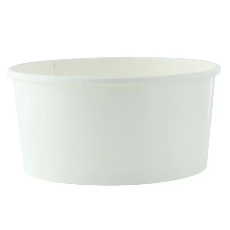 PacknWood Buckaty Round White To Go Container - 30oz Diam.5.9'' H:3'' - 360 pcs PacknWood Buckaty Round White To Go Container - 30oz Diam.5.9'' H:3'' - 360 pcs
