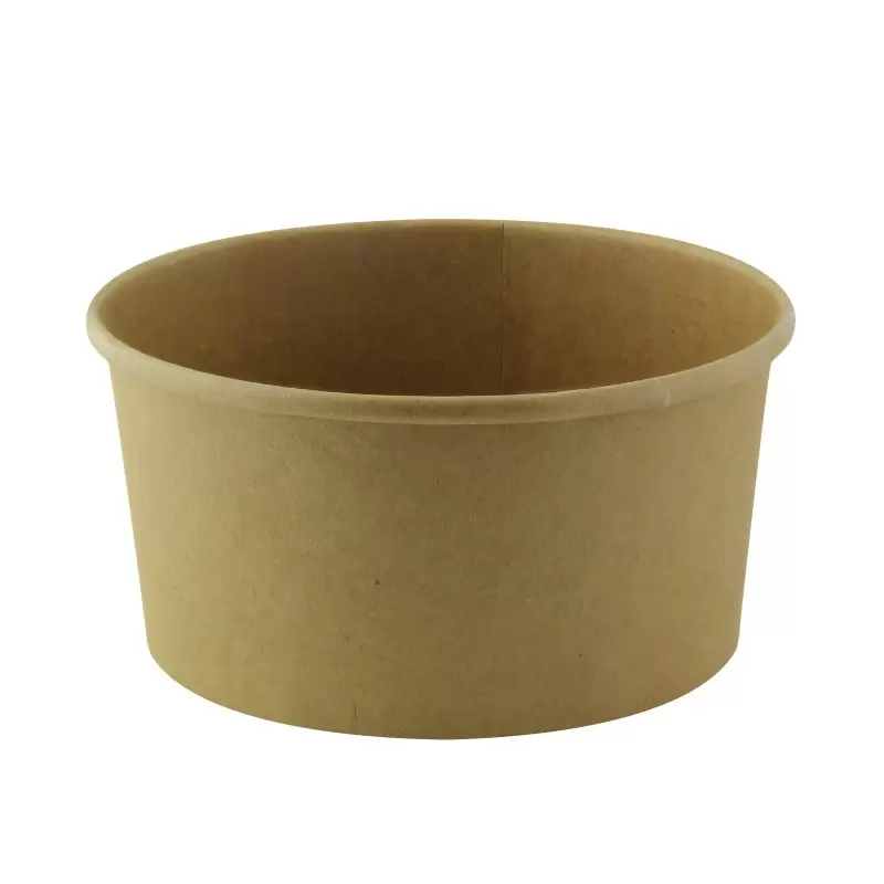 PacknWood Buckaty Kraft To Go Container - 30oz Diam.5.9'' H:3'' - 360 pcs PacknWood Buckaty Kraft To Go Container - 30oz Diam.5.9'' H:3'' - 360 pcs