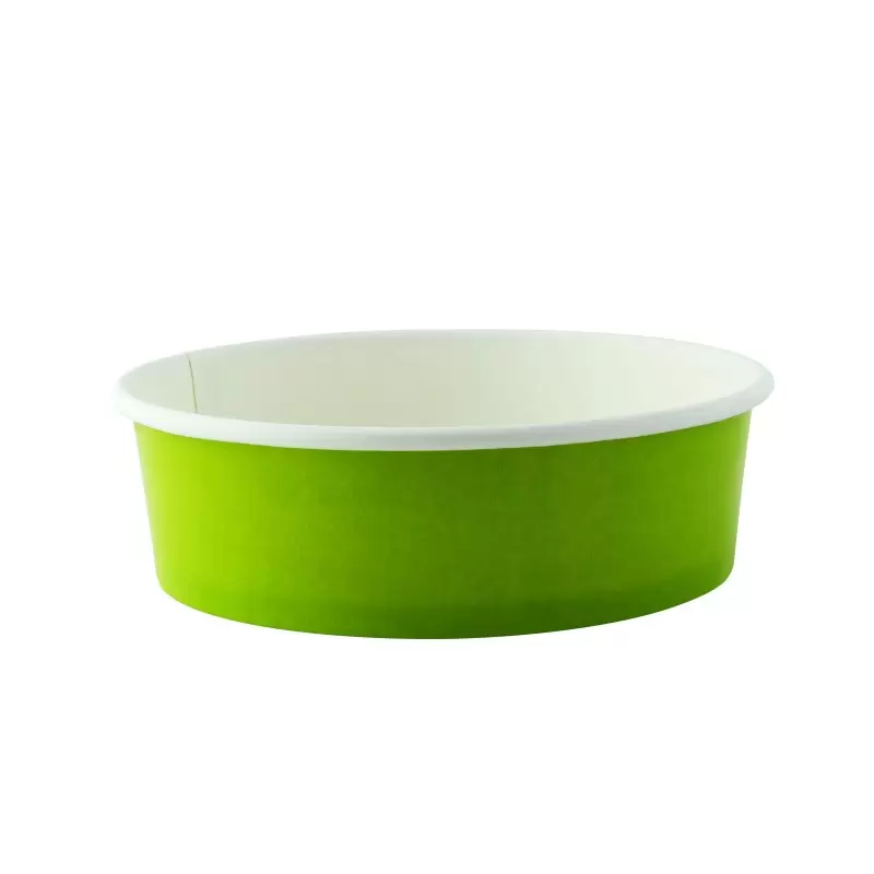 PacknWood Buckaty Round Green To Go Container - 16oz Diam.5.9'' H:1.8'' - 360 pcs PacknWood Buckaty Round Green To Go Container - 16oz Diam.5.9'' H:1.8'' - 360 pcs