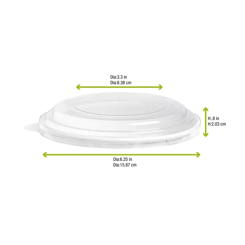 PacknWood Clear Pla Lid For 210Pcpla750 & 210Pcpla1000 - Diam.6.1'' - 360 pcs PacknWood Clear Pla Lid For 210Pcpla750 & 210Pcpla1000 - Diam.6.1'' - 360 pcs
