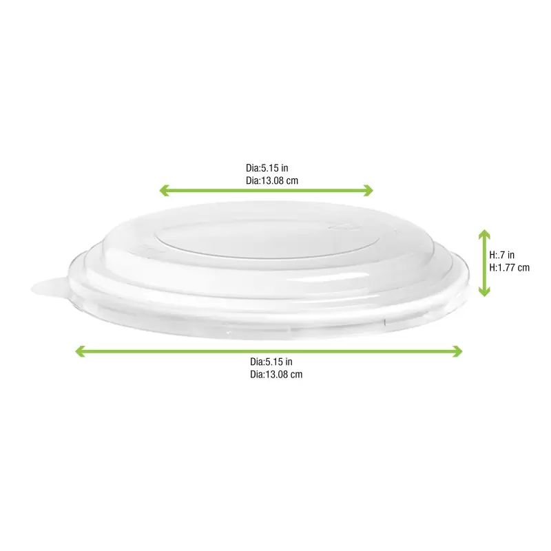 PacknWood Clear Pla Lid For 210Pc1550K & 210Pcpla1500 - Diam.7.3'' - 360 pcs PacknWood Clear Pla Lid For 210Pc1550K & 210Pcpla1500 - Diam.7.3'' - 360 pcs